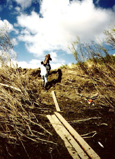 Hauling Logs up Hill